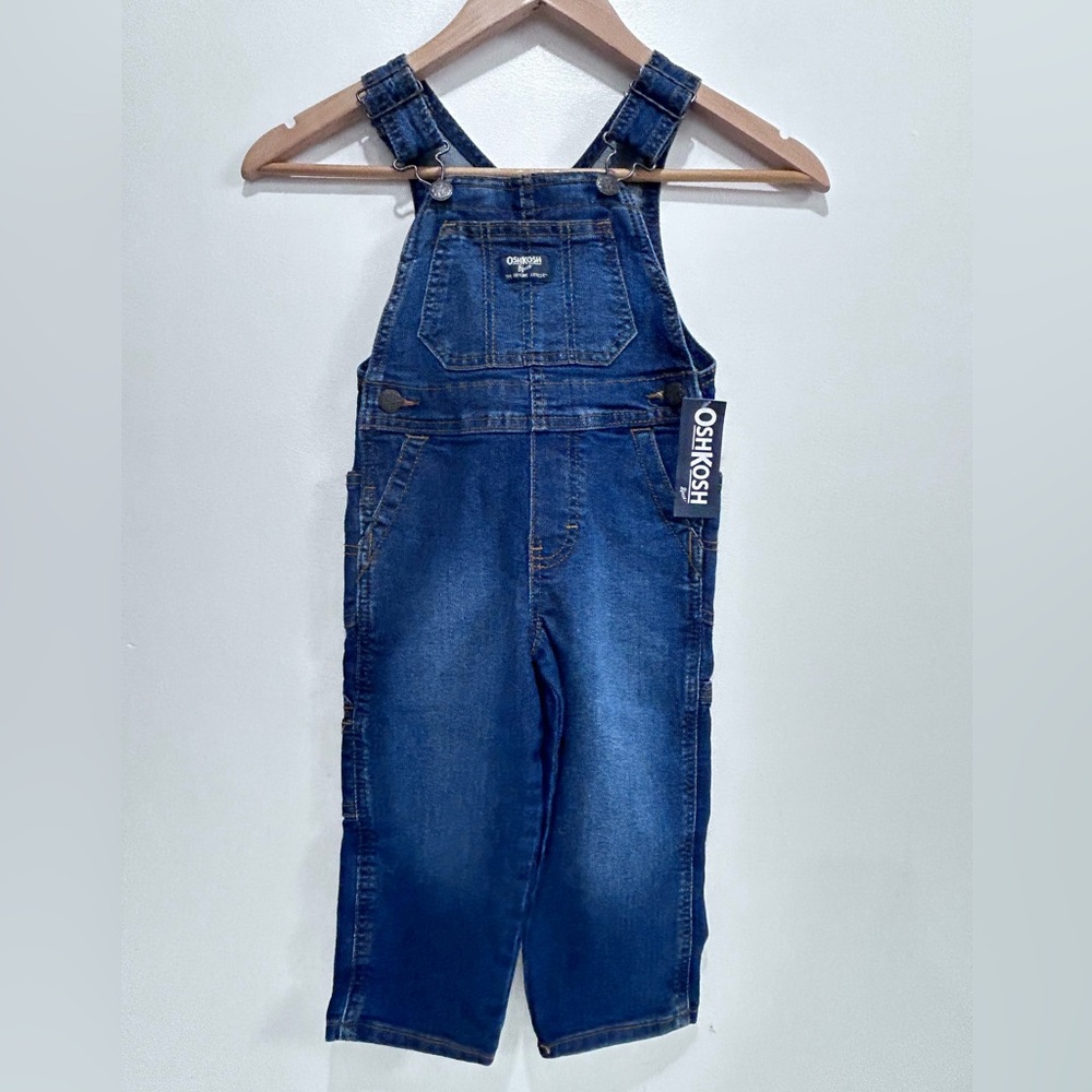 OshKosh B'Gosh Denim Boys'‎ World's Best Overalls Size 2T